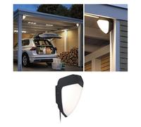 Applique murale LED extérieure Park + Light Ikosea, IP44, 50x203 mm, 3000K, 5,6W, 350lm, 12V, anthracite, plastique