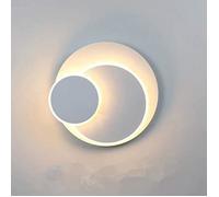 Applique murale LED - Goeco - éclipse créative - Blanc - 15W - Chambre
