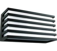 Applique murale Led H IP65 3000K blanc chaud, alu noir