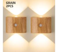 Applique murale LED intelligente avec variateur tactile et détecteur de mouvement, applique murale LED magnétique intérieure avec détecteur de mouvement, réglable sur 3 couleurs, veilleuse sans fil à