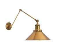 Applique murale LED intérieure avec bras pivotant réglable, lampe murale industrielle vintage intérieure, lampe de table de nuit en métal, lampe murale de lecture pour salon, chambre à coucher