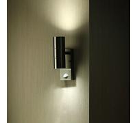 Applique Murale LED IP44 Double Faisceau GU10 avec Détecteur de Mouvement