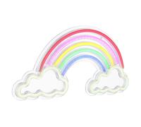 Applique murale LED lampe arc-en-ciel lumière décorative lampe chambre enfant, câble USB interrupteur ON/OFF, plastique opale clair, L 40 cm