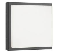 Applique murale LED Licht Creativ Design, modèle LB25, en acier inoxydable graphite, 2 douilles E27