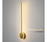 Applique Murale LED Longue, intensité réglable vers Le Haut et vers Le Bas, Couleur Ajustable en continu, Barre Acrylique, Lampe Murale pour Salon ou escalier (doré 40 cm 18 W)