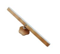 Applique Murale LED Magnétique - Veilleuse Rotative À 360° | Rechargeable | Support Boule Magnétique Rotatif À 360°, Corps En Bois De Hêtre Naturel (LED 4000 K), Intensité Tactile (2 Niveaux),