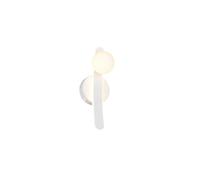 Applique murale LED moderne blanche en verre, boule sur arc, dimmable 11W