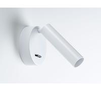 Applique murale LED New Milan blanc avec interrupteur