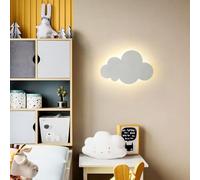 Applique Murale LED Nuage Chambre Denfant, Veilleuse Moderne avec éclairage 3 Couleurs, Décorative Chambre, Salon, Escalier Et Décoration Intérieure White S