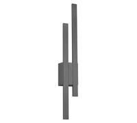 Applique murale LED pour extérieur, en aluminium, de couleur anthracite, 2 x 8,5 W, 850 lm, indice de protection IP54