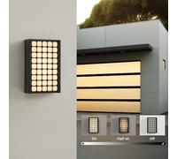 Applique murale LED pour extérieur, IP65, 18 W, dimmable, anthracite, 2500 lumens