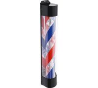 Applique murale LED pour salon de coiffure - Poteau de coiffeur à lumières tournantes - 20 W, 90 cm - 15 000 K (blanc froid) - Prise UE - Bleu