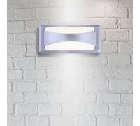 Applique Murale LED Rectangulaire 12W IP65 Gris - Blanc Neutre 4000K - 5500K