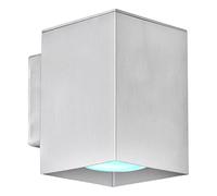 Applique murale LED RGB à intensité variable avec télécommande Lampe d'escalier Lampe de couloir Lampe de salon Applique murale, aluminium, éclairage vers le bas, 3W 200lm blanc chaud, l x h 7,5 x 10,