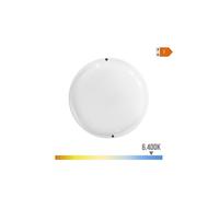 Applique Murale Led Ronde - EDM - Blanc - Ø20,8X4,8Cm - Intérieur