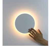 Applique murale LED ronde - PZCC - PZCC - Capteur tactile - 8W - Lumière tricolore