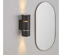 WOFI Lampe Murale LED Up Down pour Salon Miroir Noir H 20 cm