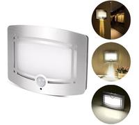 Applique murale LED sans fil avec détecteur de mouvement - ONEVER - Blanc - Intérieur - LED