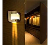 Applique Murale LED sans Fil, Détection Mouvement et Lumière, Fonctionnement sur Pile, pour Chambre, Couloir, Escalier, Entrée, Sous-Sol Blanc G