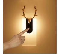 Applique murale LED sans fil, Rechargeable par USB, veilleuse tactile à intensité réglable, pour couloir, escalier, cuisine