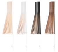 Applique murale LED Secto 4230, design Secto, bouleau, avec interrupteur à câble A