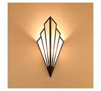Applique murale LED simple en forme d'éventail moderne en fer forgé applique murale abat-jour en lin Art déco applique murale de chevet E14 projecteurs muraux lumière de fond pour allée hôtel,Noir
