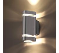 Applique murale LED triangulaire, indice de protection IP65, culot GU10, aluminium, lumière blanc chaud