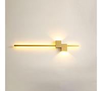 Applique murale linéaire à LED moderne, lampe murale d'intérieur simple et longue, luminaire mural en métal de 24" à 36", applique murale en aluminium 3000K, luminaire d'éclairage pour chambre à cou