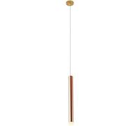 Applique Murale Long Tube LED Suspension Luminaire 3W Cylindrique Pendentif Cylindre Droplight Lustre en Aluminium Moderne Intérieur Astigmatisme Lampe pour Cuisine Salle à Manger (Color : Rose Gold)