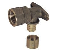 Applique murale longue PER à glissement 12mm x 15/21 - 1/2" Fixoconnect