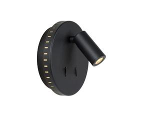 Applique murale Lucide Bentjer LED 6W 3000K noire