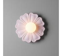 Applique Murale Ludique En Forme de Pétales de Fleurs, Lampe Murale Décorative Moderne En Résine Et Pc, Luminaire Led G4 Coloré Encastré, Éclairage D'Ambiance Esthétique Pour Chambre D'Enfant, Chambre