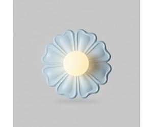 Applique Murale Ludique En Forme de Pétales de Fleurs, Lampe Murale Décorative Moderne En Résine Et Pc, Luminaire Led G4 Coloré Encastré, Éclairage D'Ambiance Esthétique Pour Chambre D'Enfant, Chambre