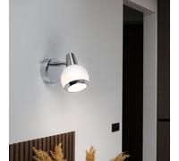 Applique Murale Lumière pour Salle à Manger Verre Spot Mobile Chrome 1 Feux LED