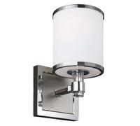Applique Murale Luminaire Acier Chrome Verre H 24,8 CM 1 à Flammes Treppenlampe