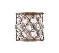 Applique Murale Luminaire Cristaux Acier H 20,3 CM Couloir 1 Feux Treppenlampe
