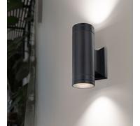 Applique Murale Luminaire Projecteur De Jardin Garage Up & Down IP44 Gris 2x LED