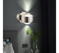 Applique Murale Luminaire Sportif Couloir 2 à Flammes Up Bas Métal Chaude 2x LED