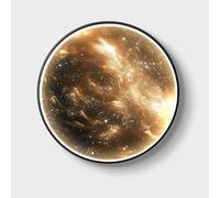 Applique murale Lune de 50 cmavec télécommande, Lampe murale LED effet 3D