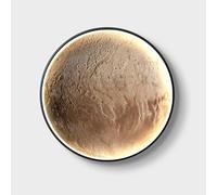 Applique murale Lune de 50 cmavec télécommande, Lampe murale LED effet 3D