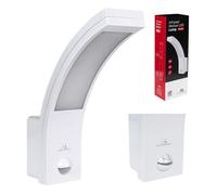 Applique murale - MACLEAN - Lampe LED avec détecteur de mouvement infrarouge - Blanc - Extérieur