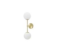 Applique murale Mauro Ferretti Glamy double en métal et verre