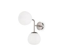 Applique murale Maytoni Erich nickel 2xE14 globes blancs