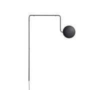 Woud Lampe murale Mercury Métal peint en noir