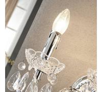 Lindby Applique Murale Merida à intensité variable (Antique, Classic) en Transparent e. a. pour Salon & Salle manger (à 2 lampes, E14), Applique, Lampe Murale, Eclairage, Luminaire