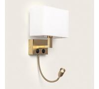 Applique Murale Métal Avec Flex Led De Lecture Waldorf Laiton