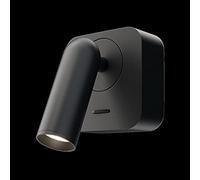 Applique murale Mirax 1 bras LED, contemporaine, en métal noir, moderne pour le salon ex lux Lumineux, Lm: 150 Température De Couleur, K: 3000 230V IP 20