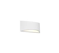 Applique murale moderne blanche allongée haut-bas 1xE14 10W en plâtre peinturable