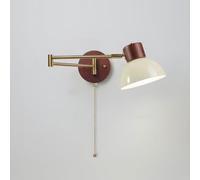 Applique Murale Moderne Couleur Crème Lampe de Lecture pour Chambre à Coucher Bras Articulé Pliable Et Rétractable Réglable Interrupteur Marche/Arrêt pour Salon Ou Hôtel