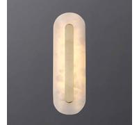 Applique Murale Moderne en marbre, luminaire d'intérieur linéaire en Laiton doré, Lampe LED à intensité Variable pour Chambre, Salon, Couloir, entrée, Porche, Salle d'exposition